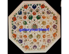  Marble inlay taj mahal work table top 26" WP-2655